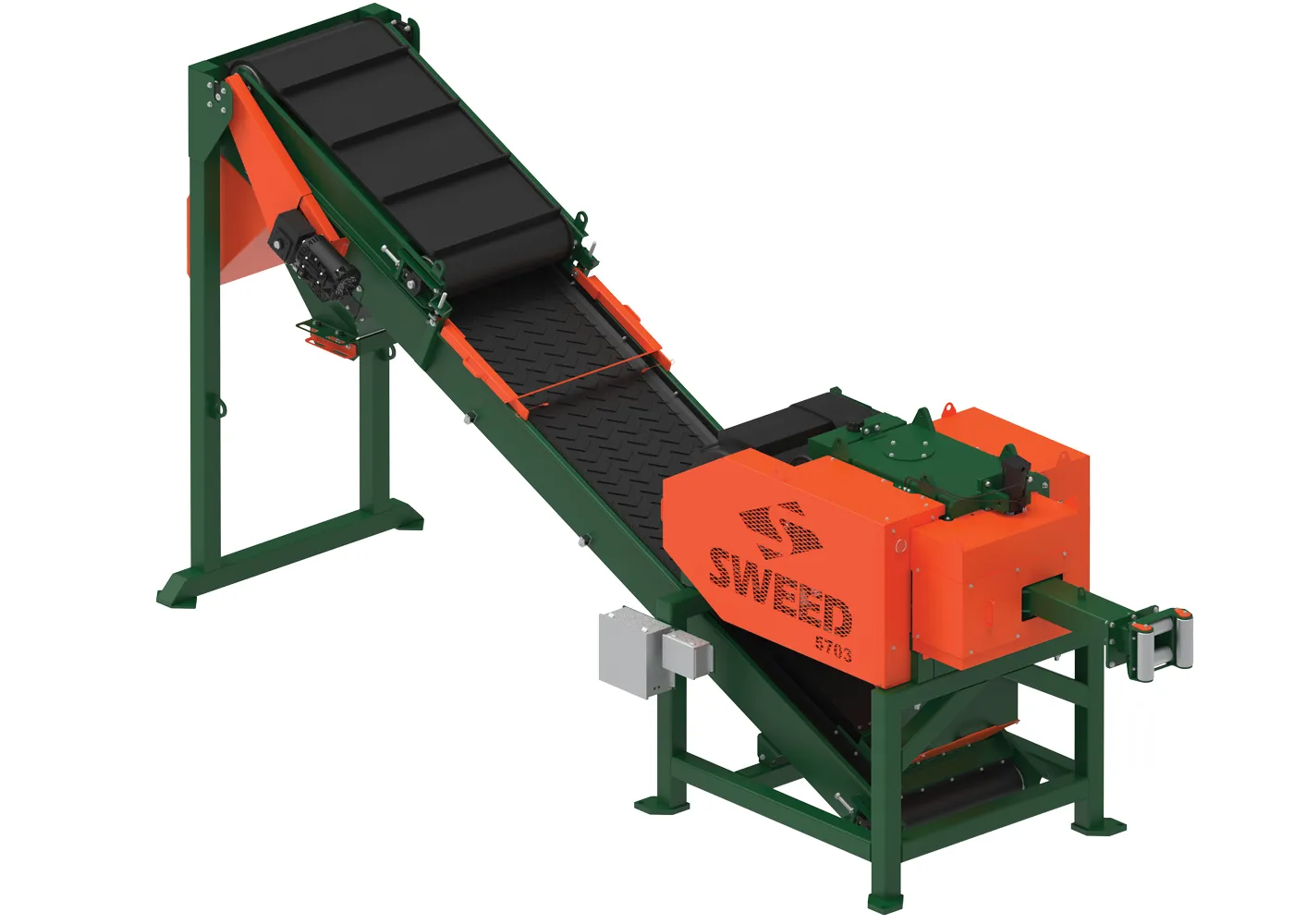 SWEED Model 5703 XHD industrial wire chopping line for ACSR and communication cable recycling