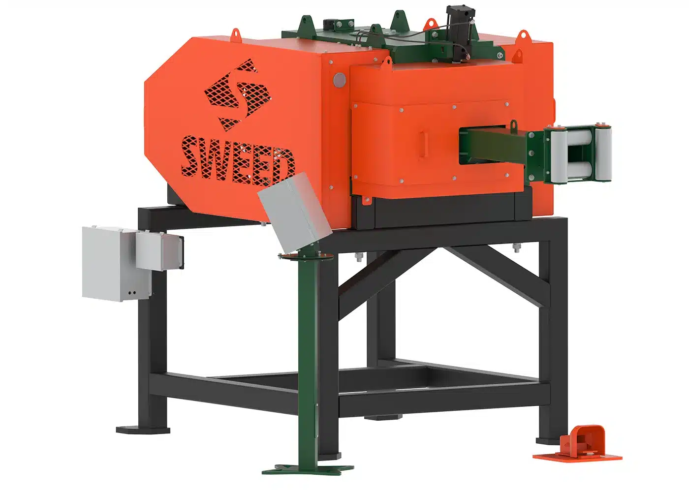 SWEED Model 5703 XHD industrial wire chopping line for ACSR and communication cable recycling