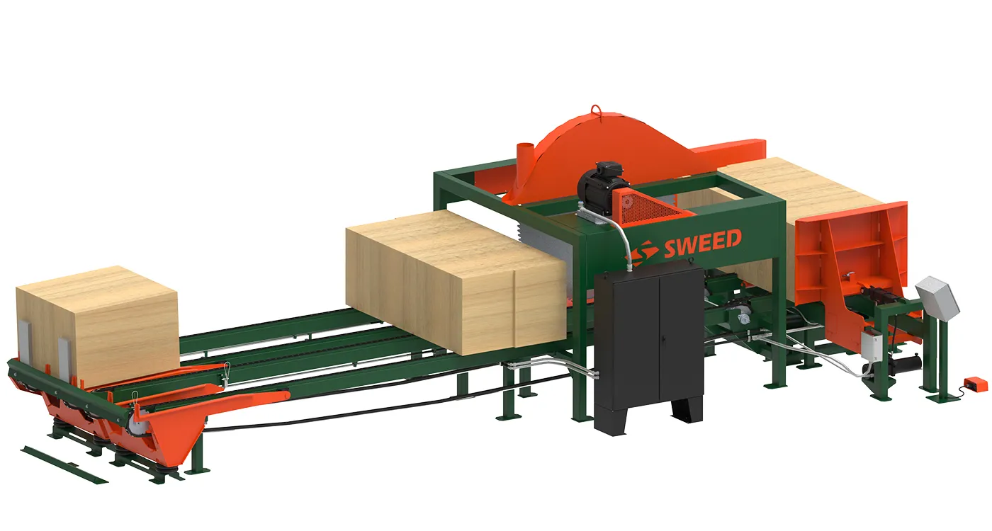 SWEED automated core saw for veneer processing