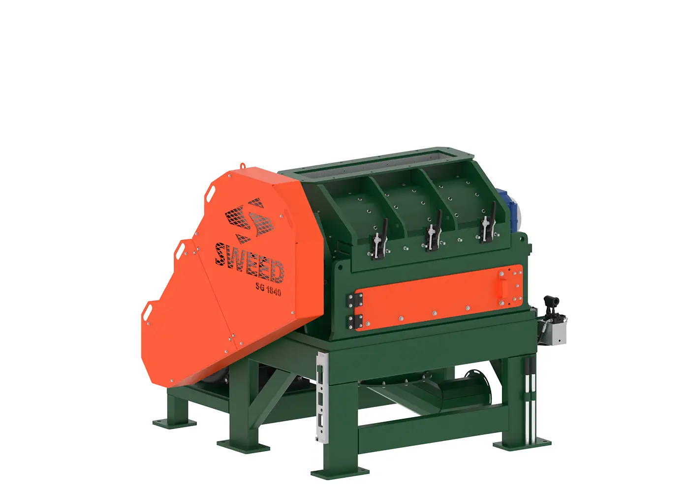 SWEED SG1840 industrial wire granulator for high-volume cable recycling with no attached hood