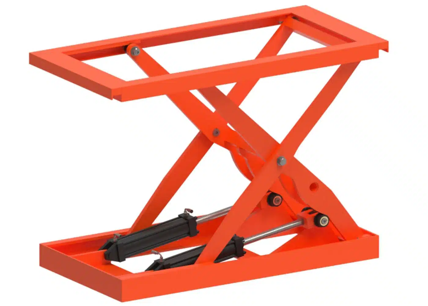 SWEED Scissor Hoist hydraulic lift for veneer material handling